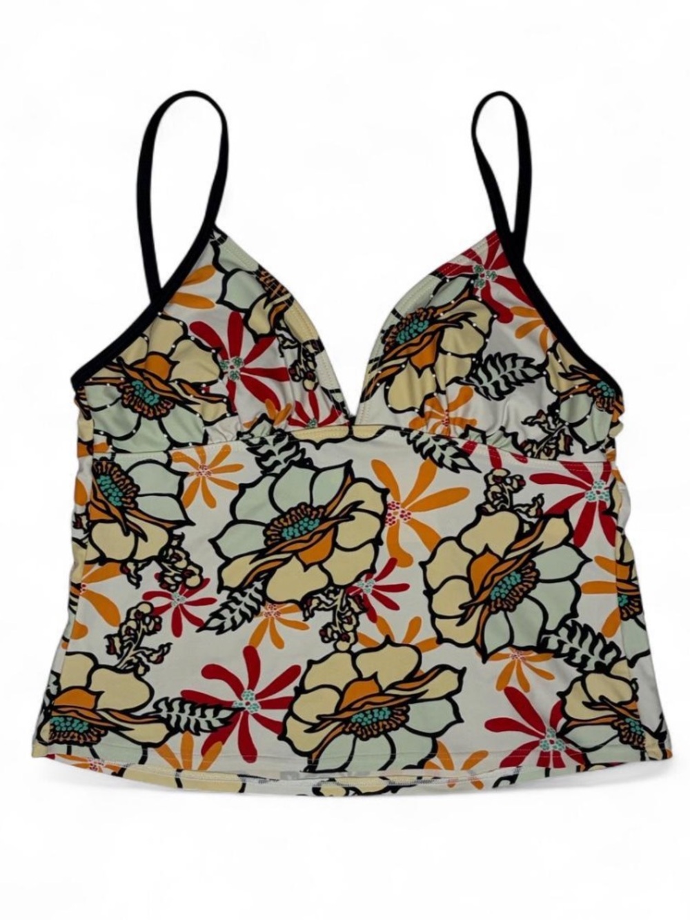 colourful floral tankini tank top